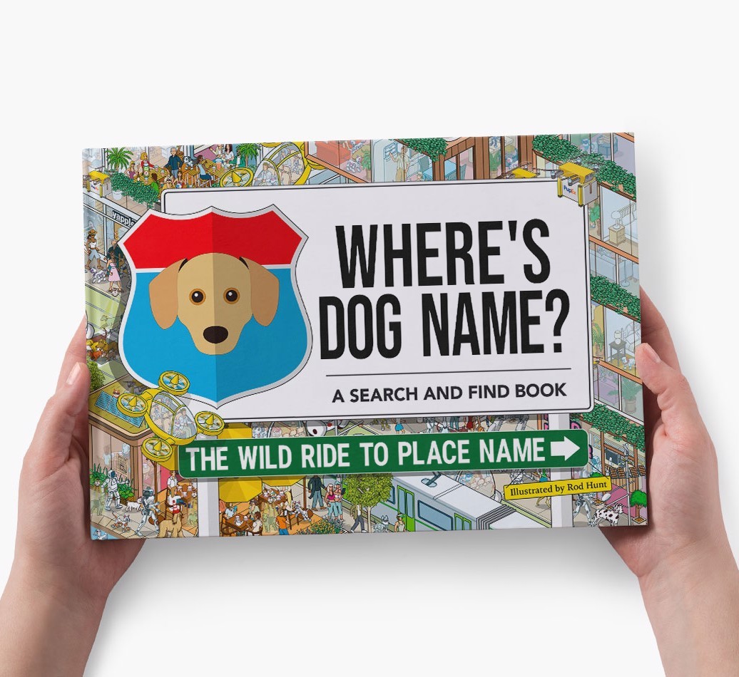 Personalised Dog Book - Where's Your Dog - Wild Ride