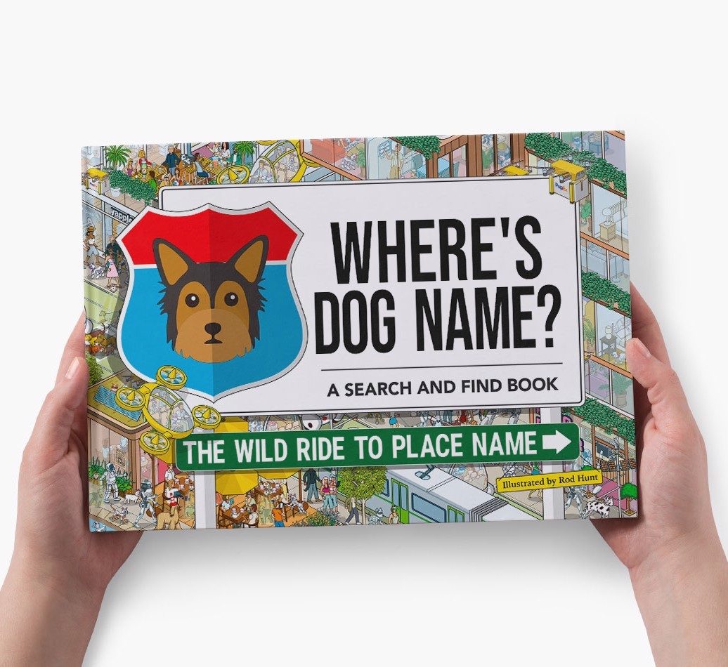 Personalized Dog Book - Where's Your Dog - Wild Ride