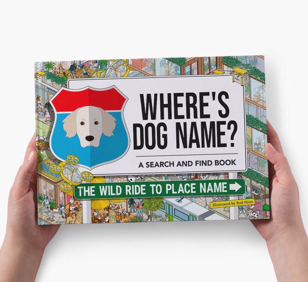 Personalized Dog Book - Where's Your Dog - Wild Ride