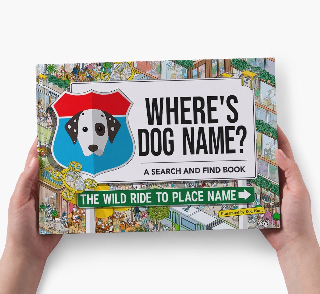 Personalized Dog Book - Where's Your Dog - Wild Ride