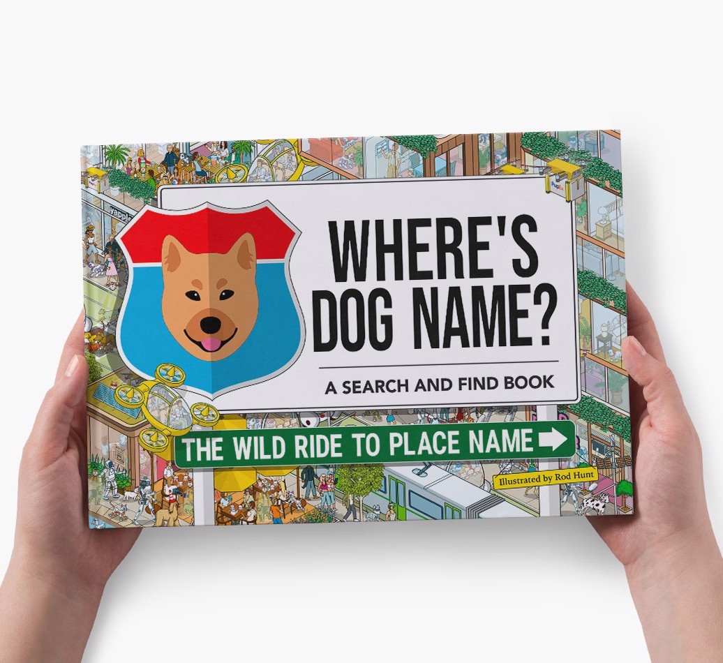 Personalized Dog Book - Where's Your Dog - Wild Ride