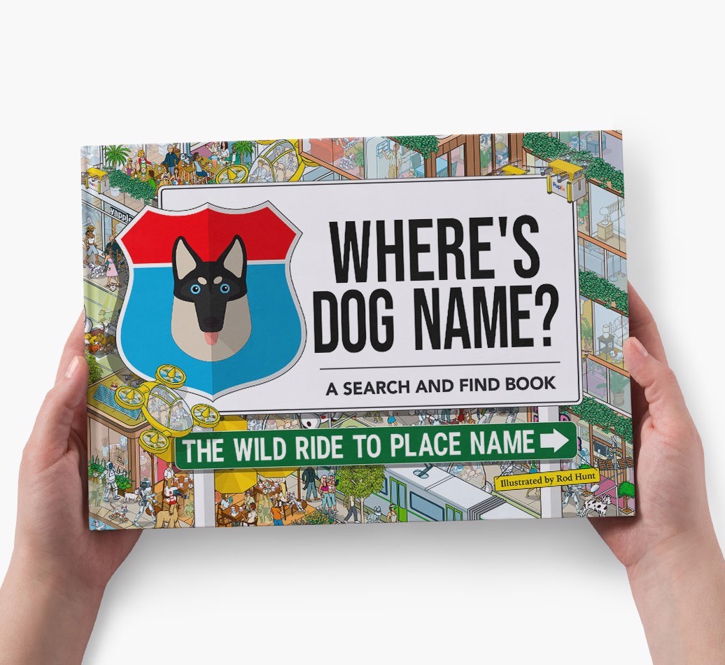 Personalized Dog Book - Where's Your Dog - Wild Ride