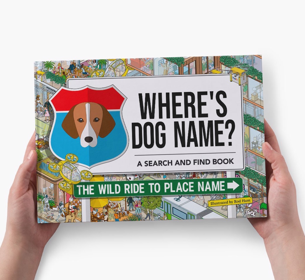 Personalized Dog Book - Where's Your Dog - Wild Ride