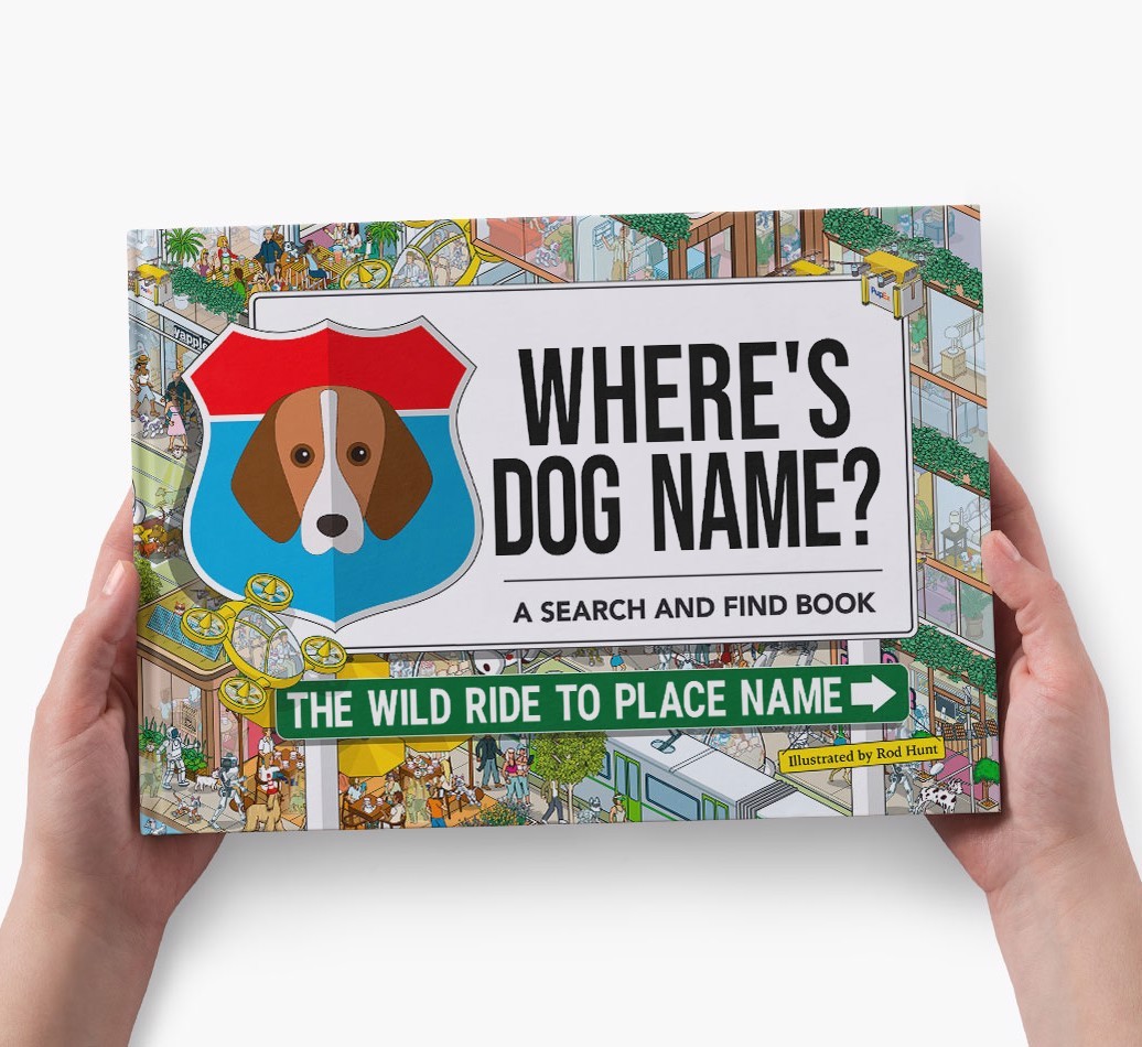 Personalized Dog Book - Where's Your Dog - Wild Ride