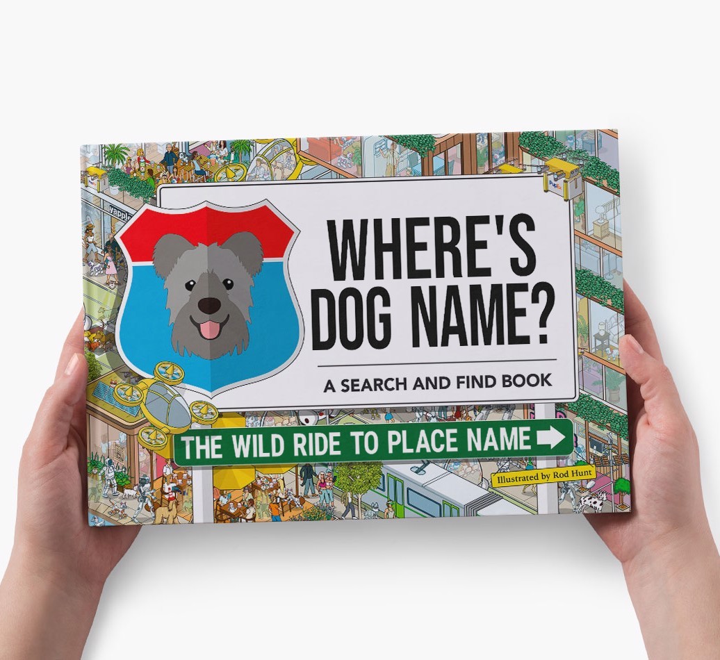 Personalized Dog Book - Where's Your Dog - Wild Ride