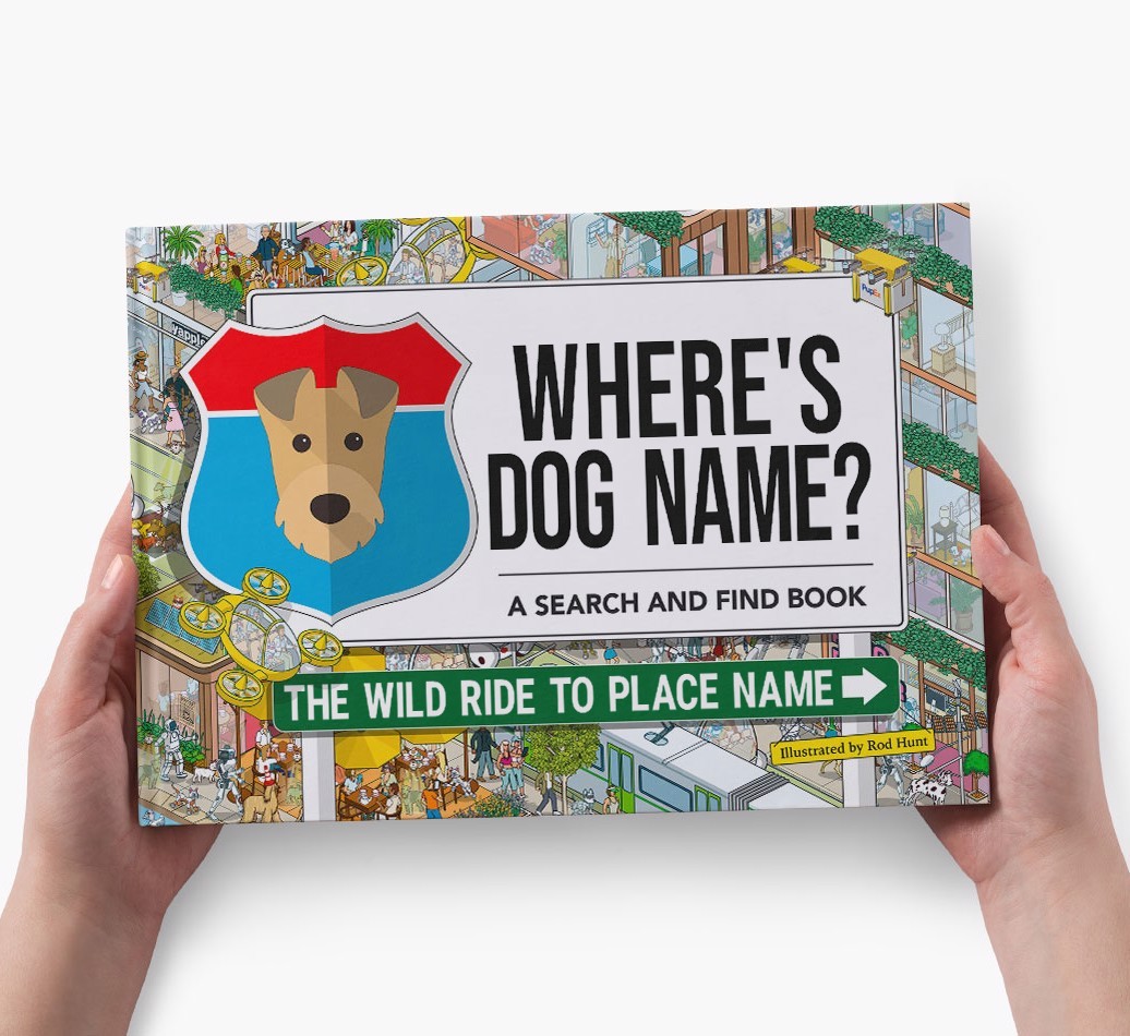 Personalized Dog Book - Where's Your Dog - Wild Ride