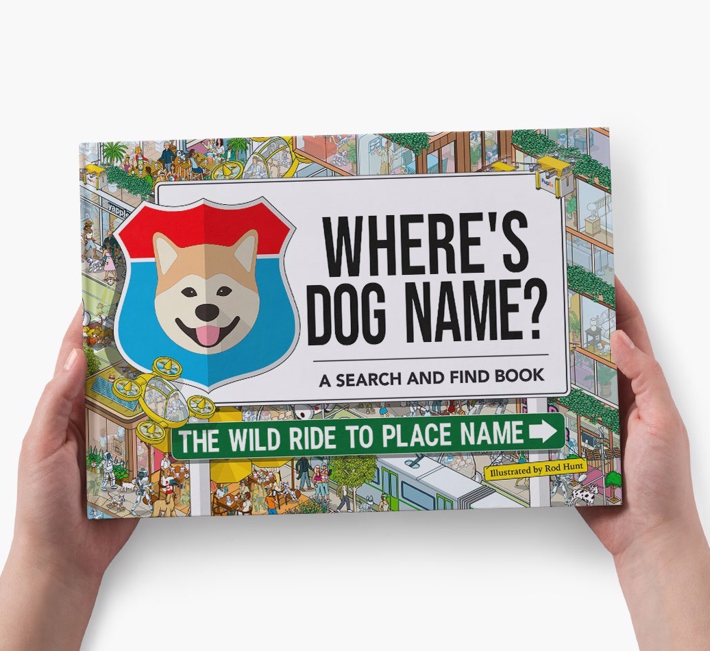 Personalised Dog Book - Where's Your Dog - Wild Ride