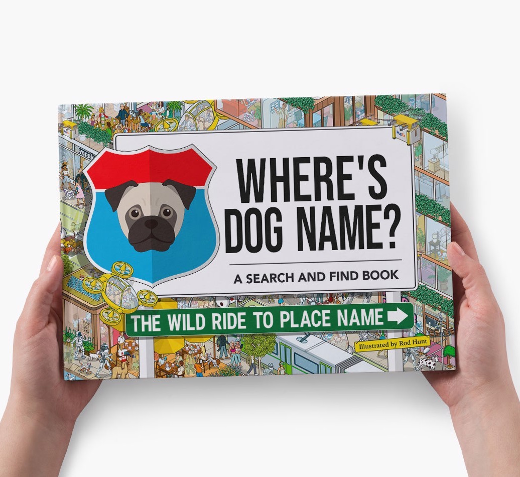 Personalized Dog Book - Where's Your Dog - Wild Ride
