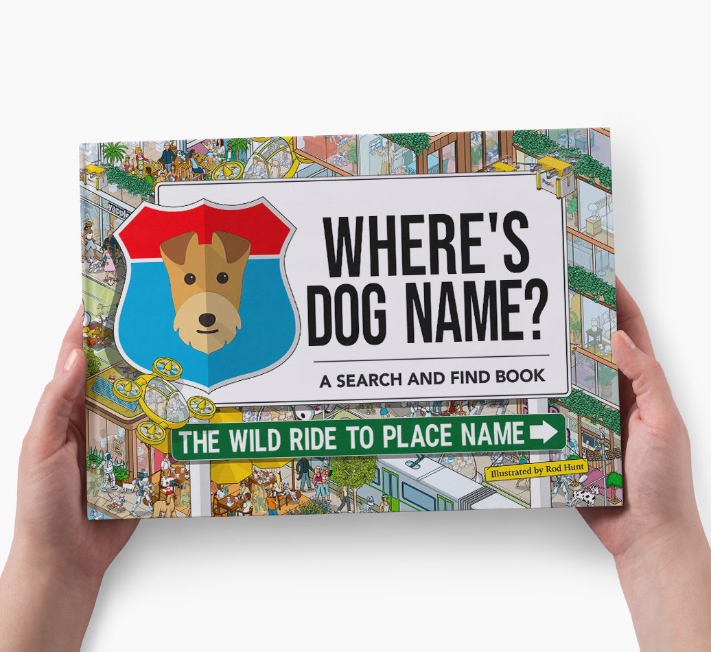 Personalized Dog Book - Where's Your Dog - Wild Ride