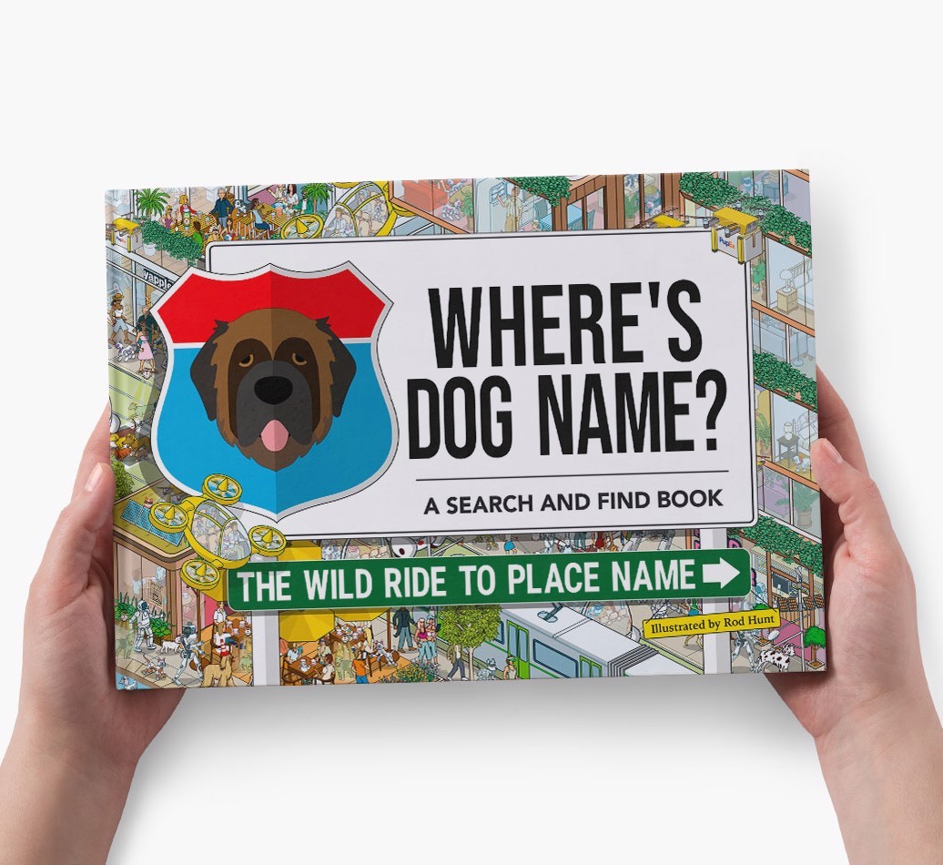 Personalized Dog Book - Where's Your Dog - Wild Ride