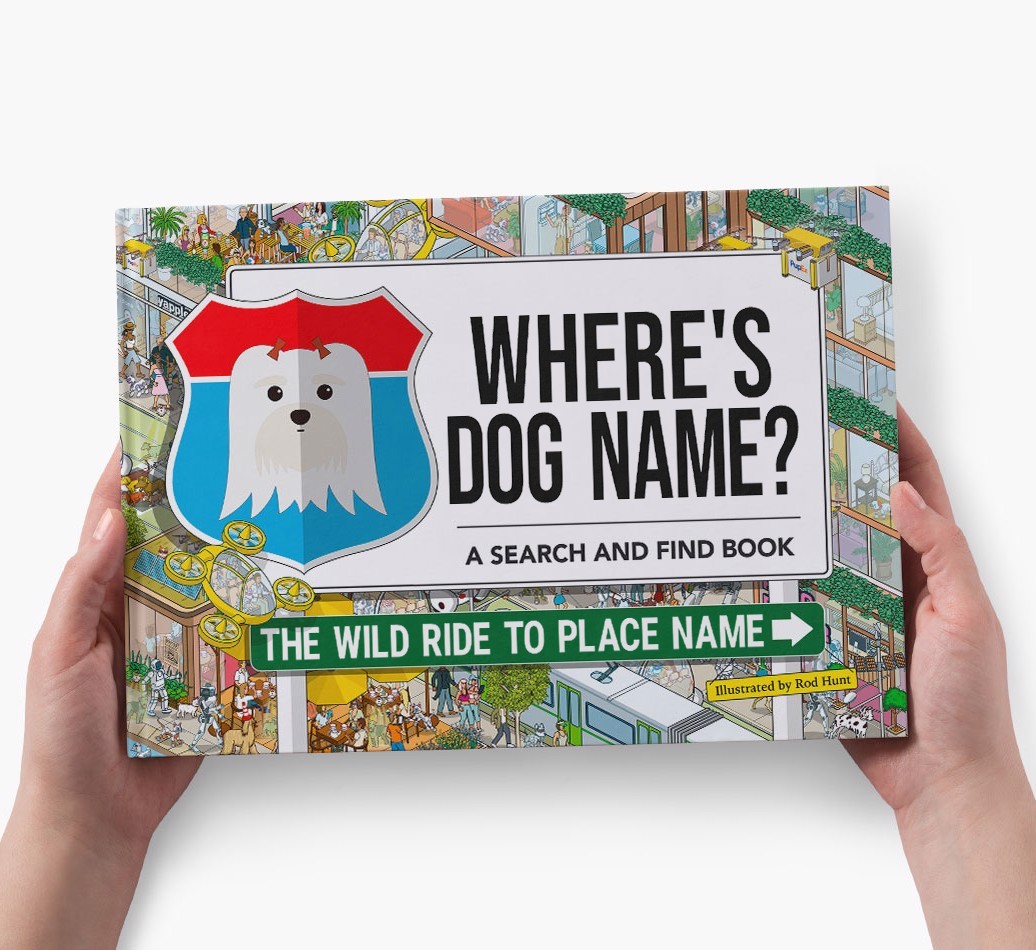 Personalized Dog Book - Where's Your Dog - Wild Ride