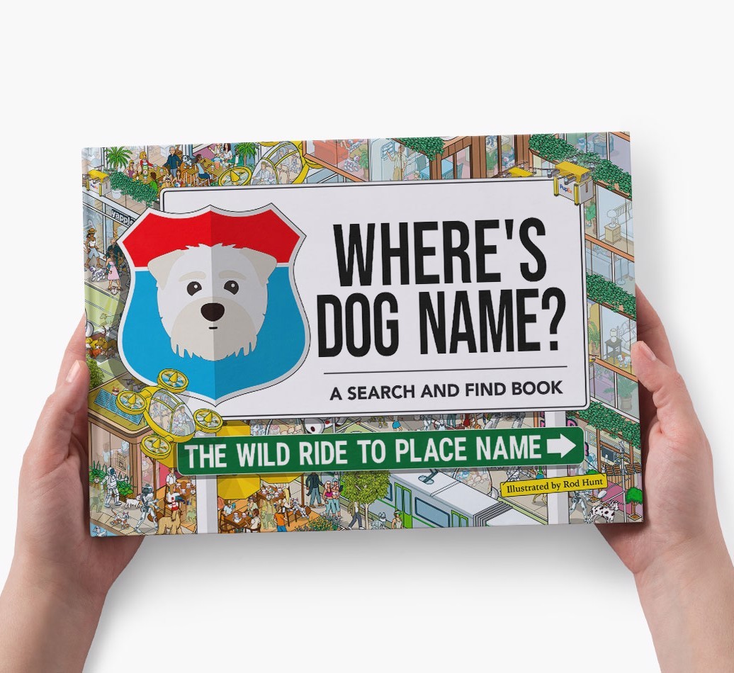 Personalized Dog Book - Where's Your Dog - Wild Ride