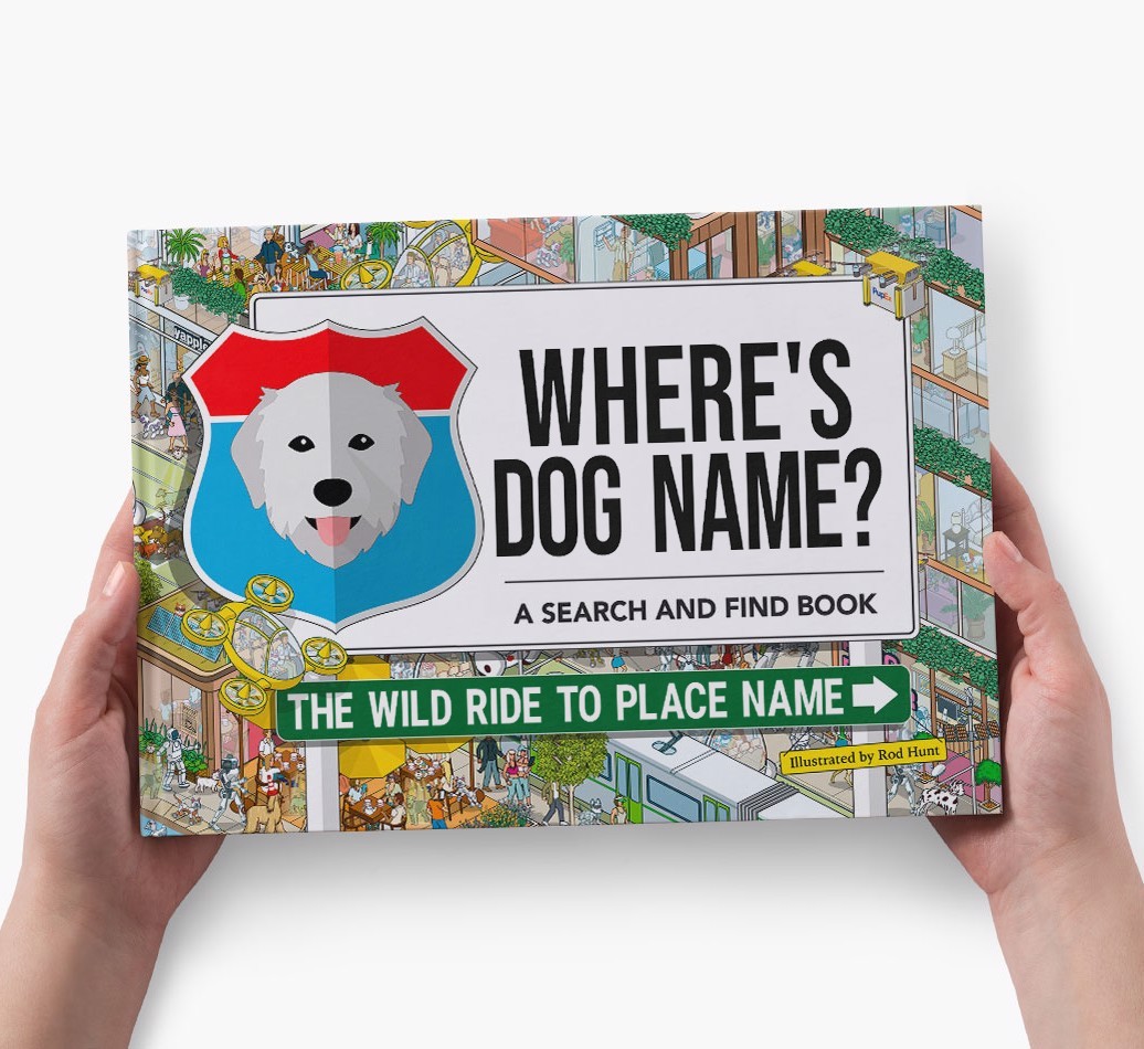 Personalized Dog Book - Where's Your Dog - Wild Ride