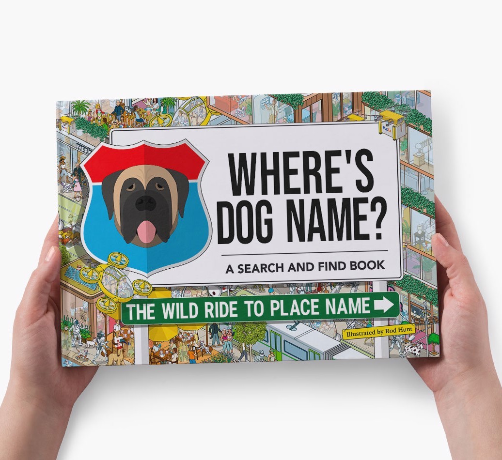 Personalized Dog Book - Where's Your Dog - Wild Ride