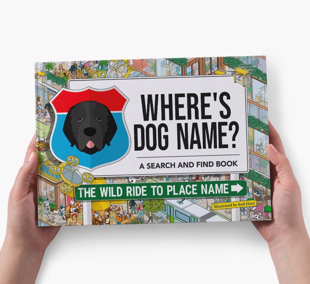 Personalized Dog Book - Where's Your Dog - Wild Ride