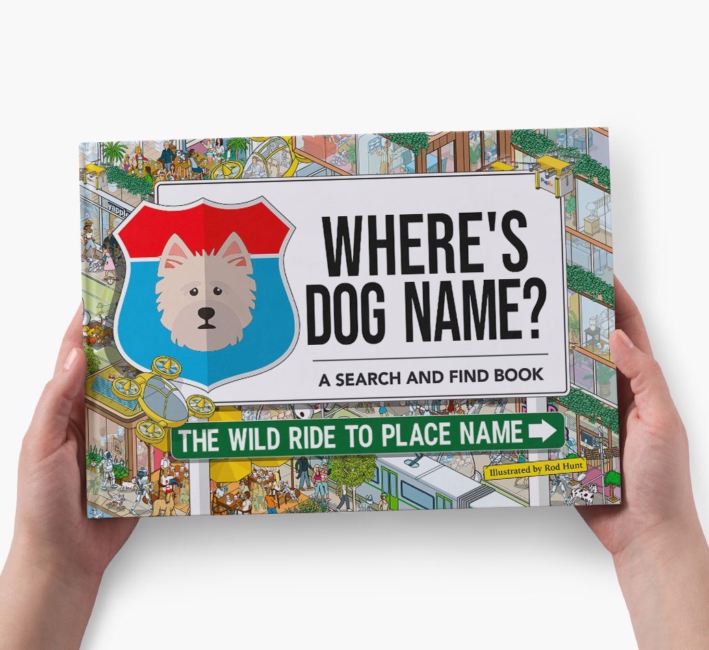 Personalized Dog Book - Where's Your Dog - Wild Ride