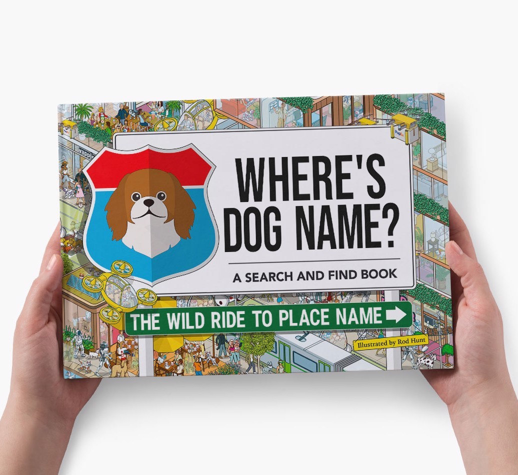 Personalized Dog Book - Where's Your Dog - Wild Ride