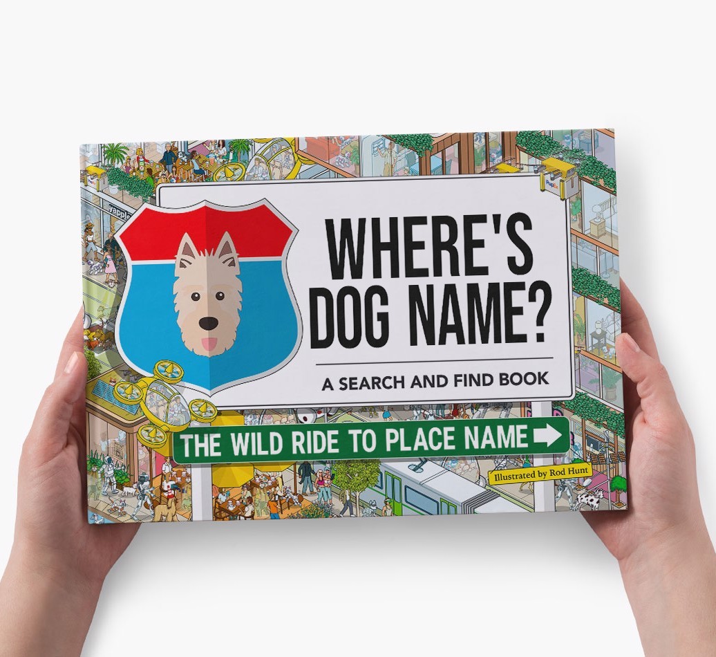 Personalized Dog Book - Where's Your Dog - Wild Ride