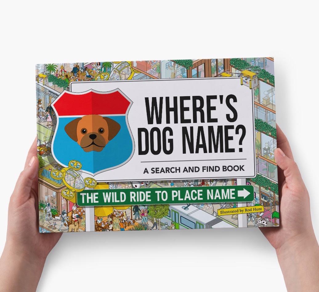 Personalized Dog Book - Where's Your Dog - Wild Ride