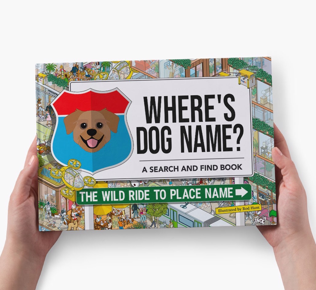 Personalized Dog Book - Where's Your Dog - Wild Ride