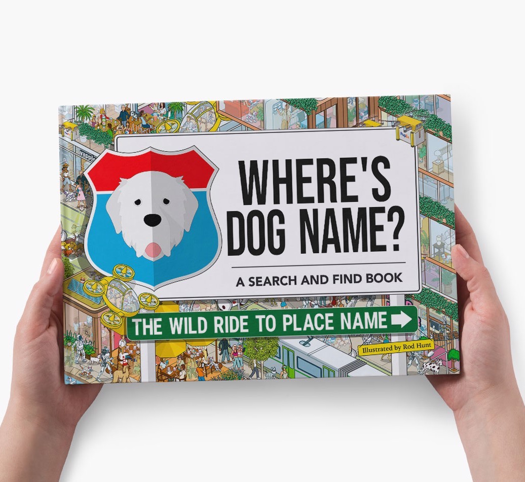 Personalized Dog Book - Where's Your Dog - Wild Ride