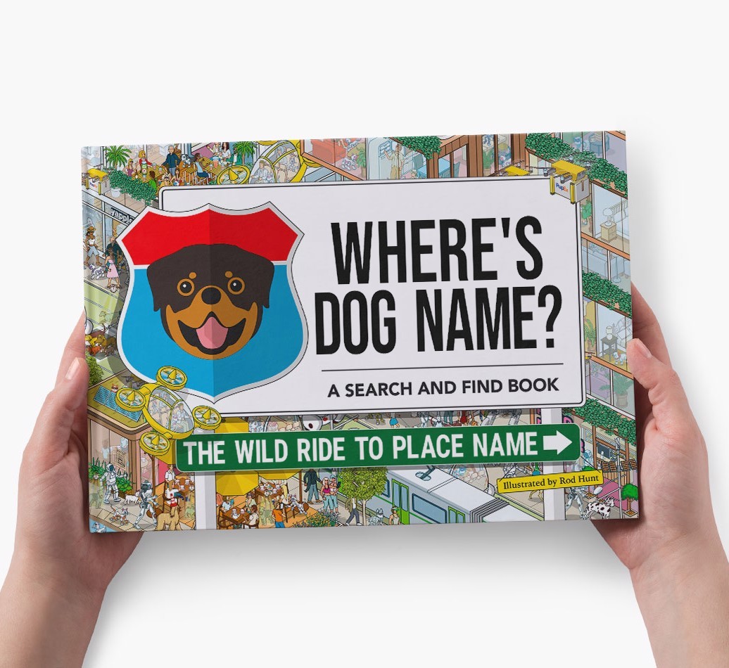 Personalized Dog Book - Where's Your Dog - Wild Ride