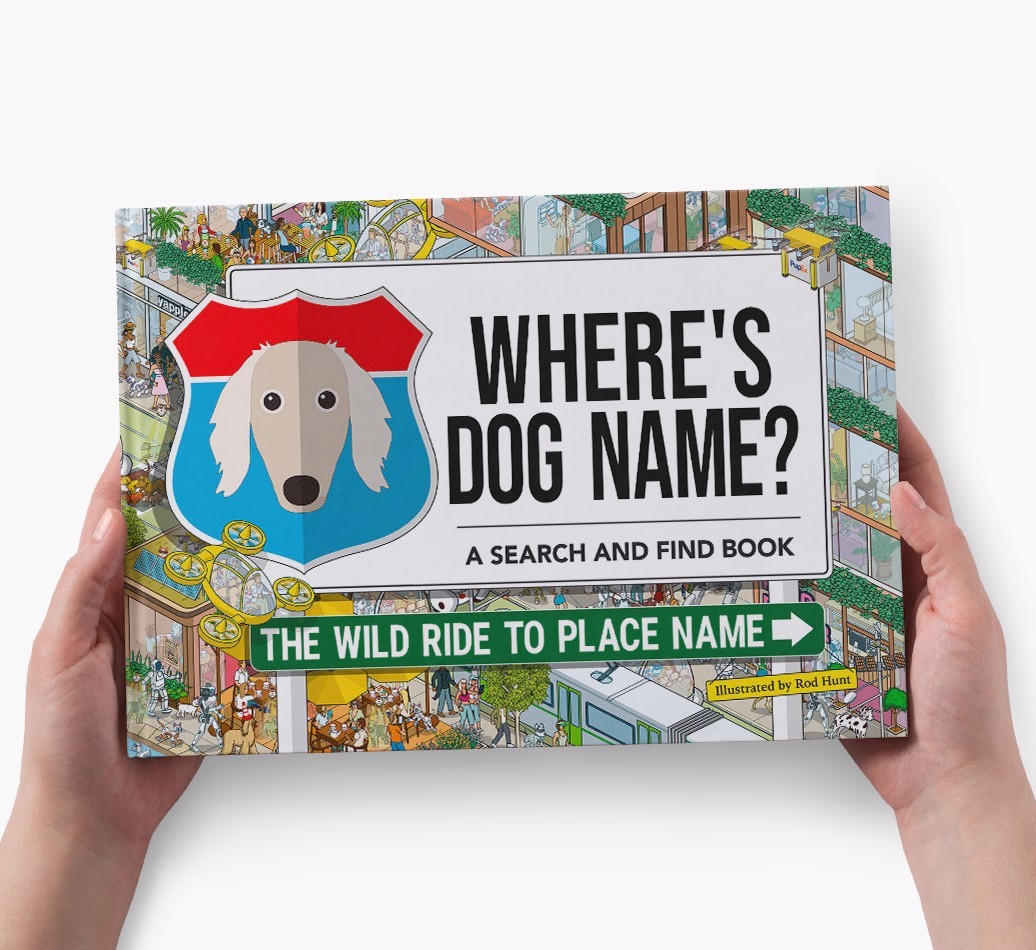 Personalized Dog Book - Where's Your Dog - Wild Ride