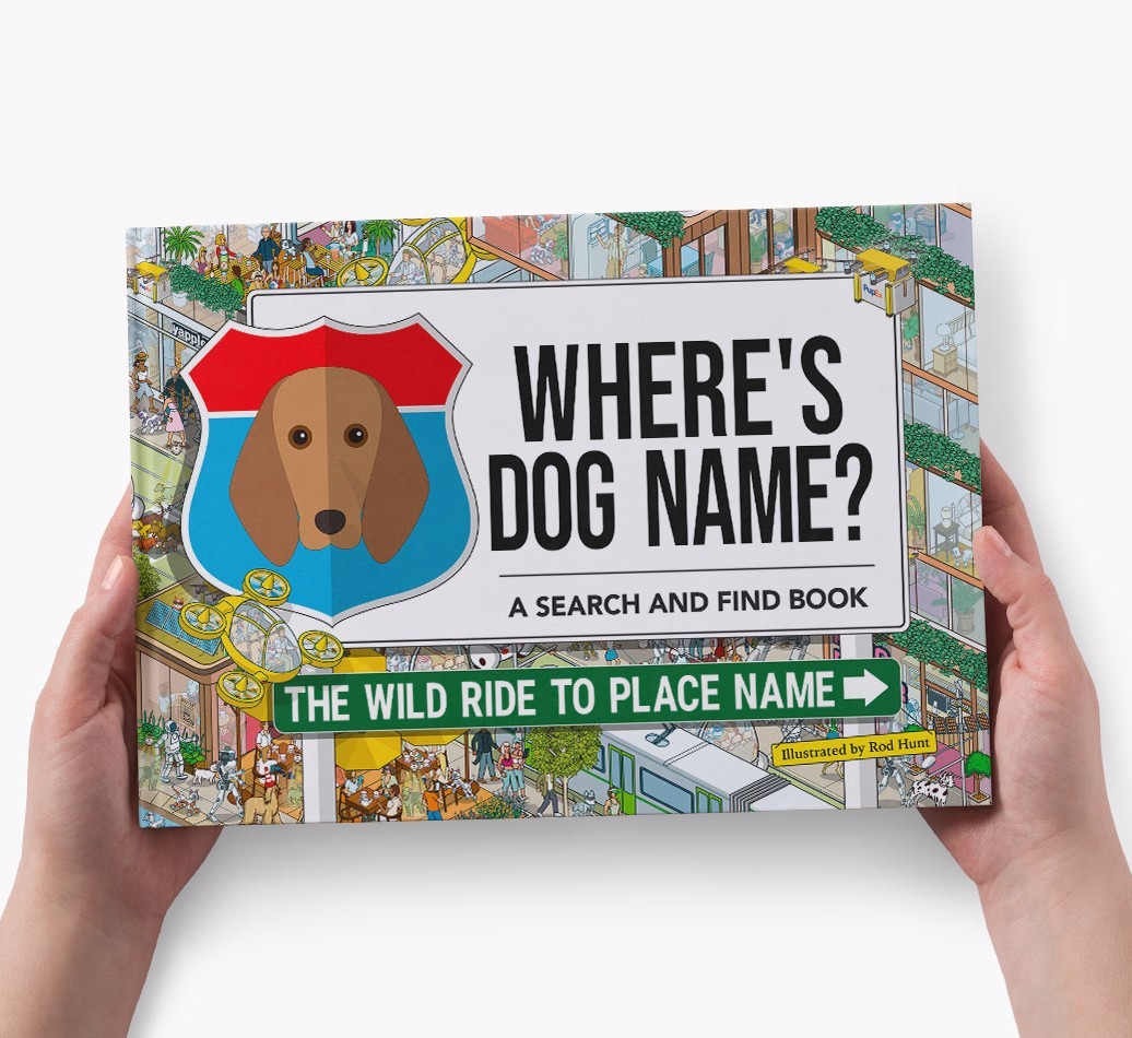 Personalized Dog Book - Where's Your Dog - Wild Ride