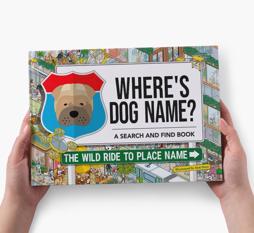 Personalised Dog Book - Where's Your Dog - Wild Ride