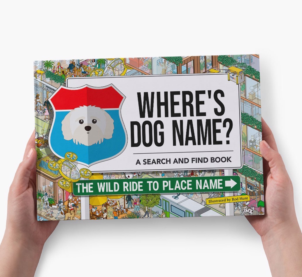 Personalized Dog Book - Where's Your Dog - Wild Ride