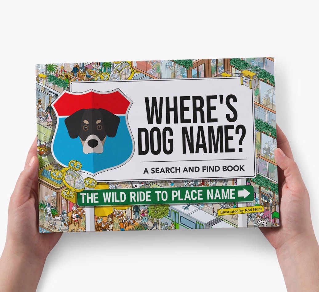 Personalized Dog Book - Where's Your Dog - Wild Ride