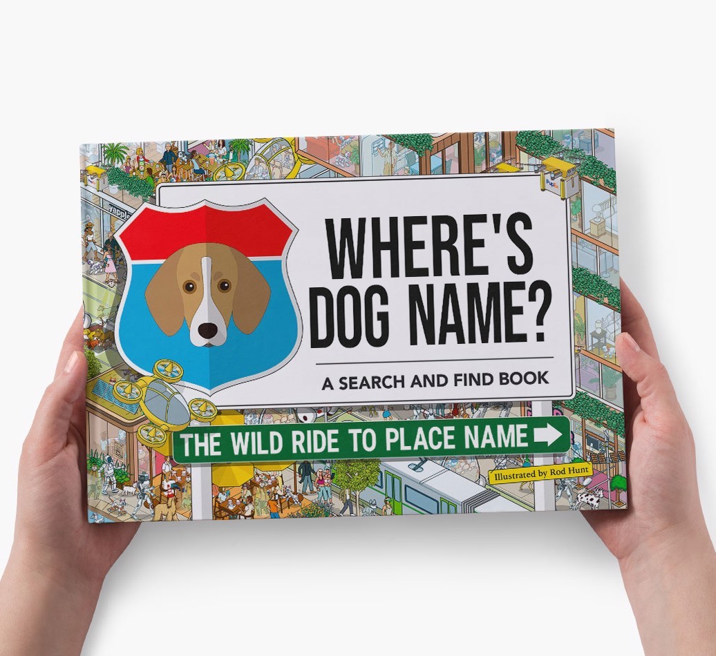 Personalized Dog Book - Where's Your Dog - Wild Ride