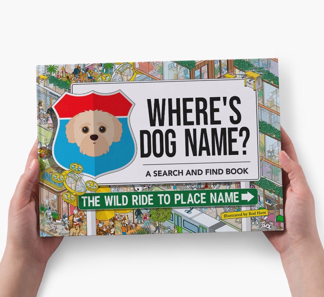 Personalized Dog Book - Where's Your Dog - Wild Ride