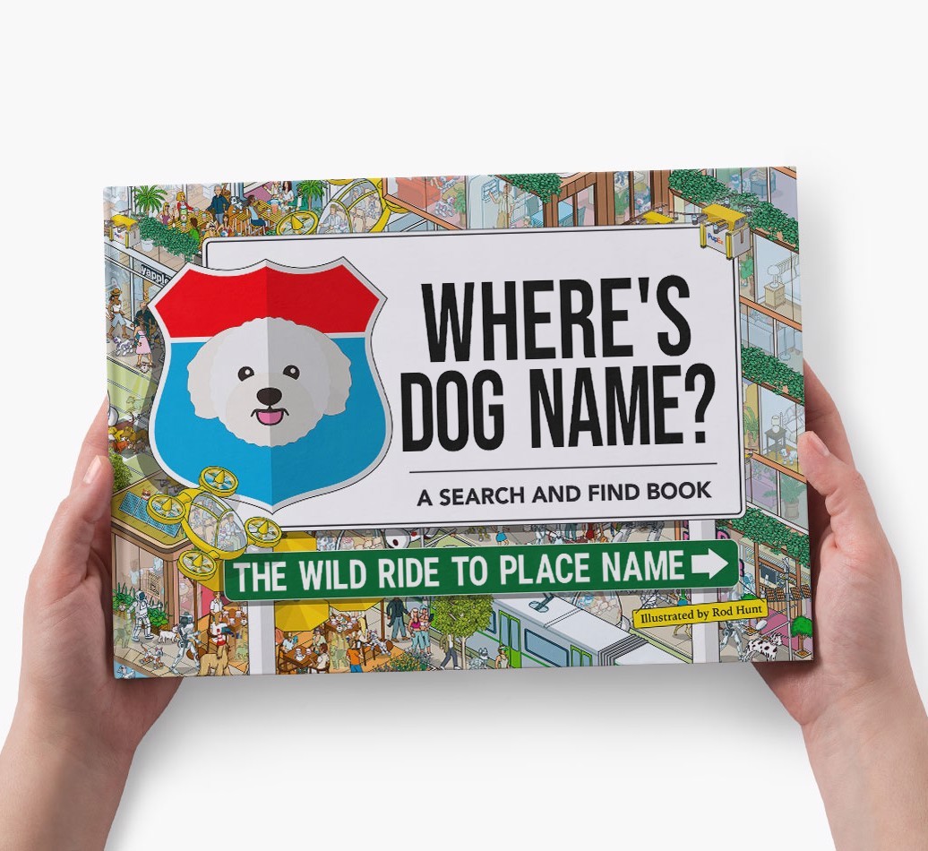 Personalized Dog Book - Where's Your Dog - Wild Ride