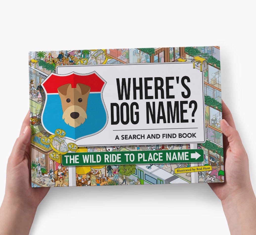 Personalized Dog Book - Where's Your Dog - Wild Ride