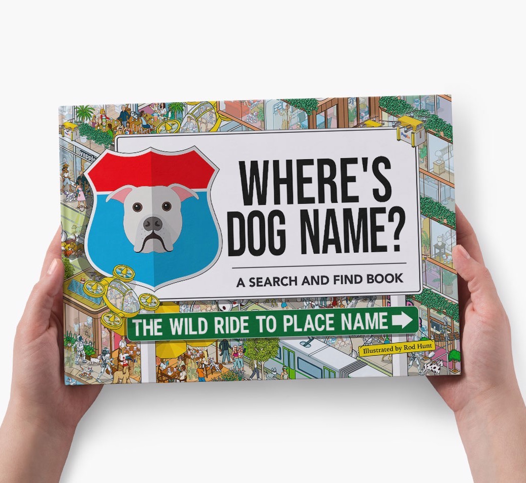 Personalized Dog Book - Where's Your Dog - Wild Ride