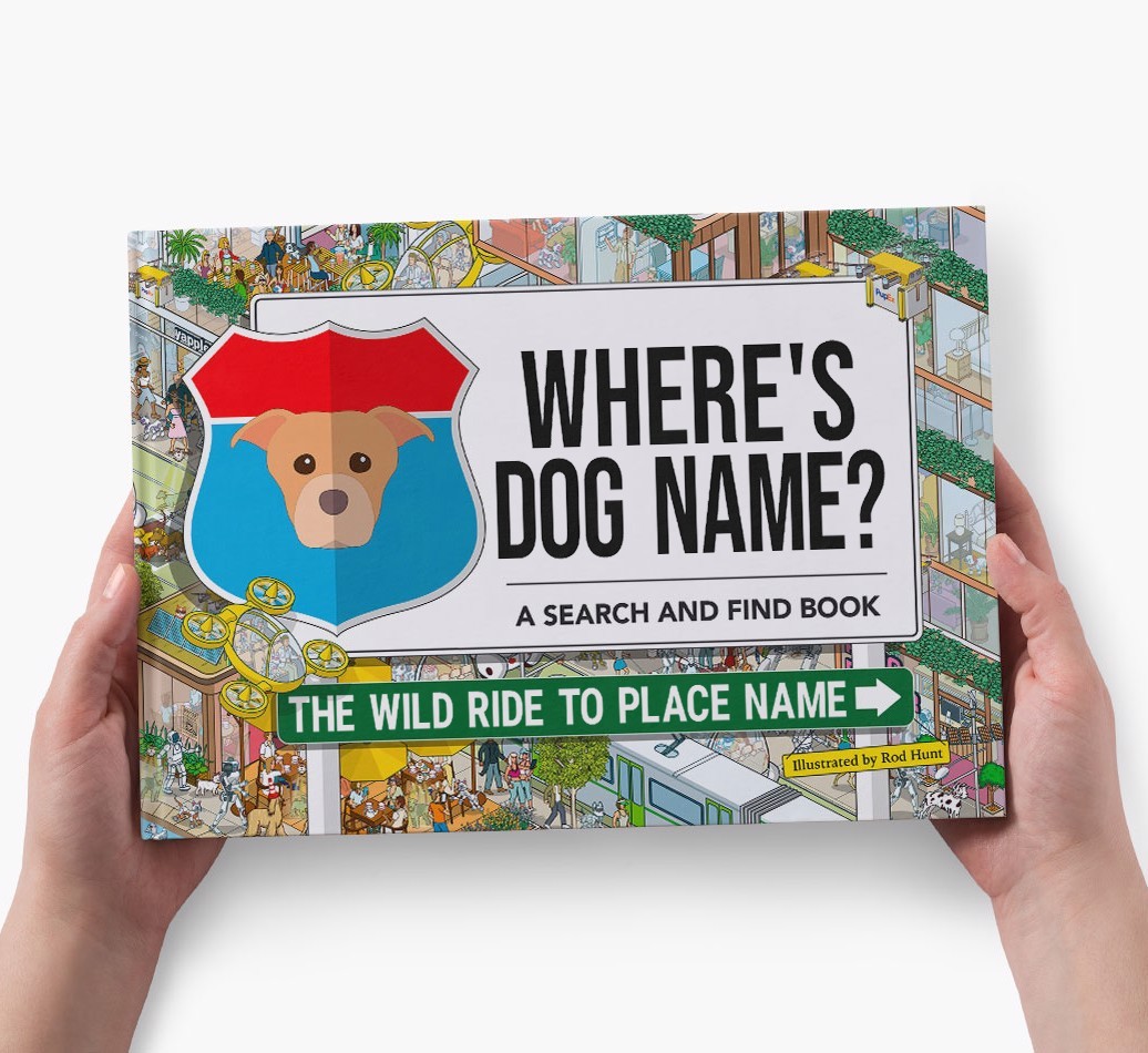 Personalized Dog Book - Where's Your Dog - Wild Ride