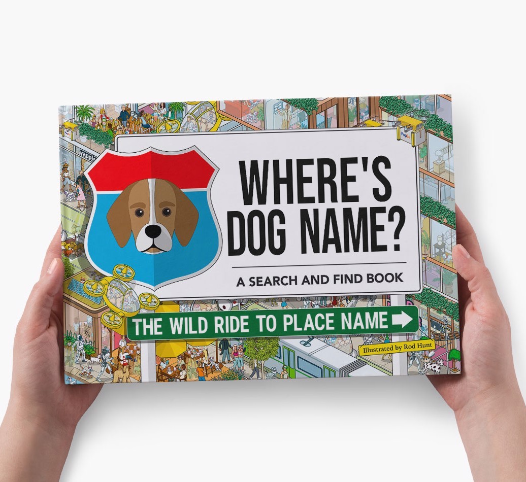 Personalized Dog Book - Where's Your Dog - Wild Ride