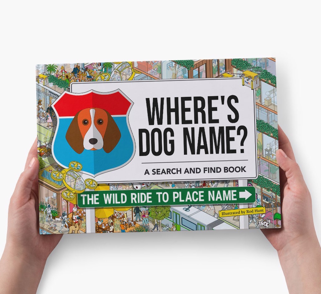 Personalized Dog Book - Where's Your Dog - Wild Ride