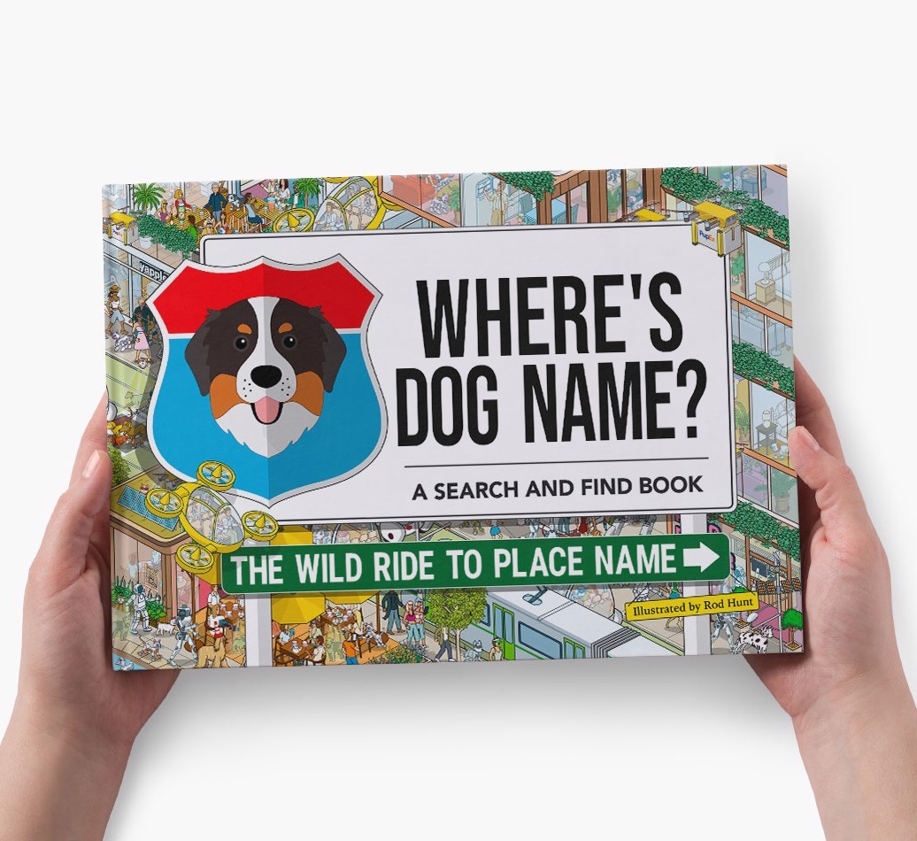 Personalized Dog Book - Where's Your Dog - Wild Ride