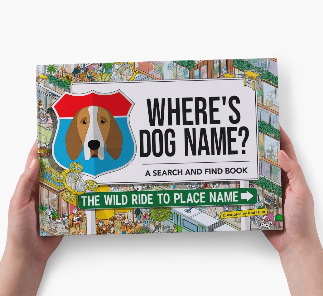 Personalized Dog Book - Where's Your Dog - Wild Ride