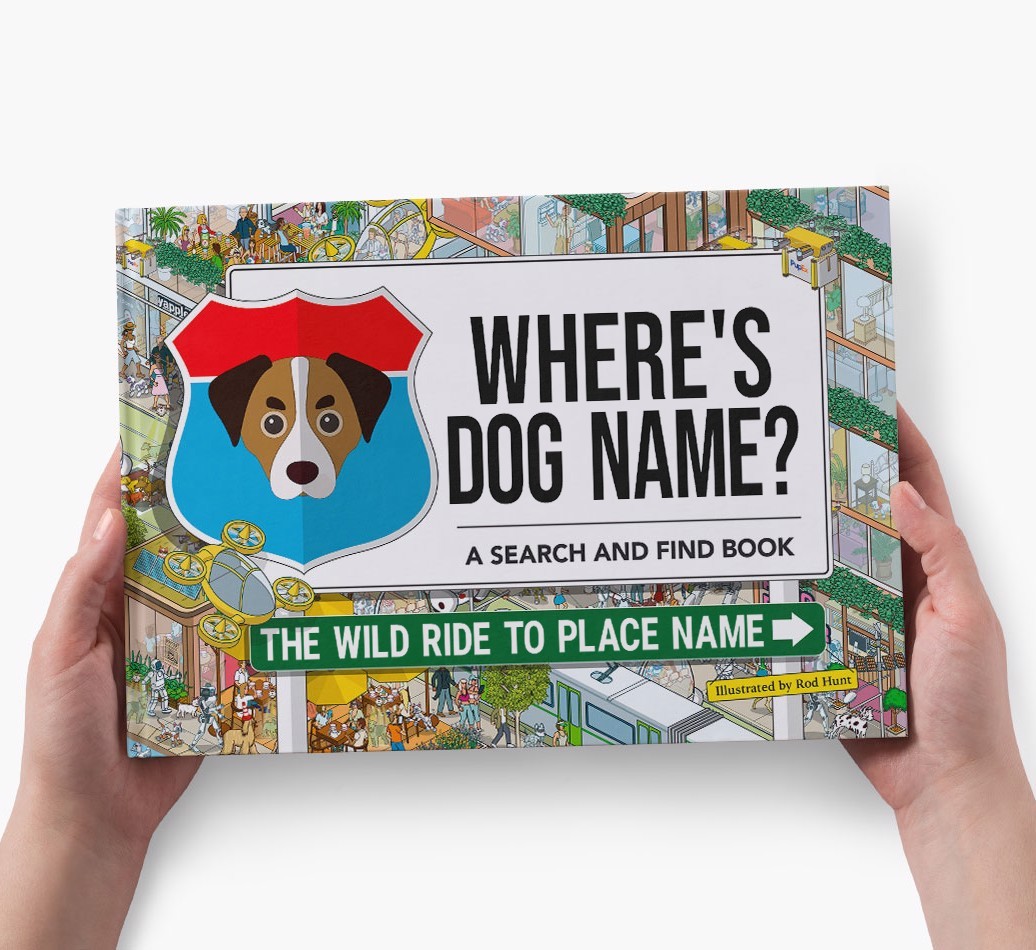 Personalized Dog Book - Where's Your Dog - Wild Ride