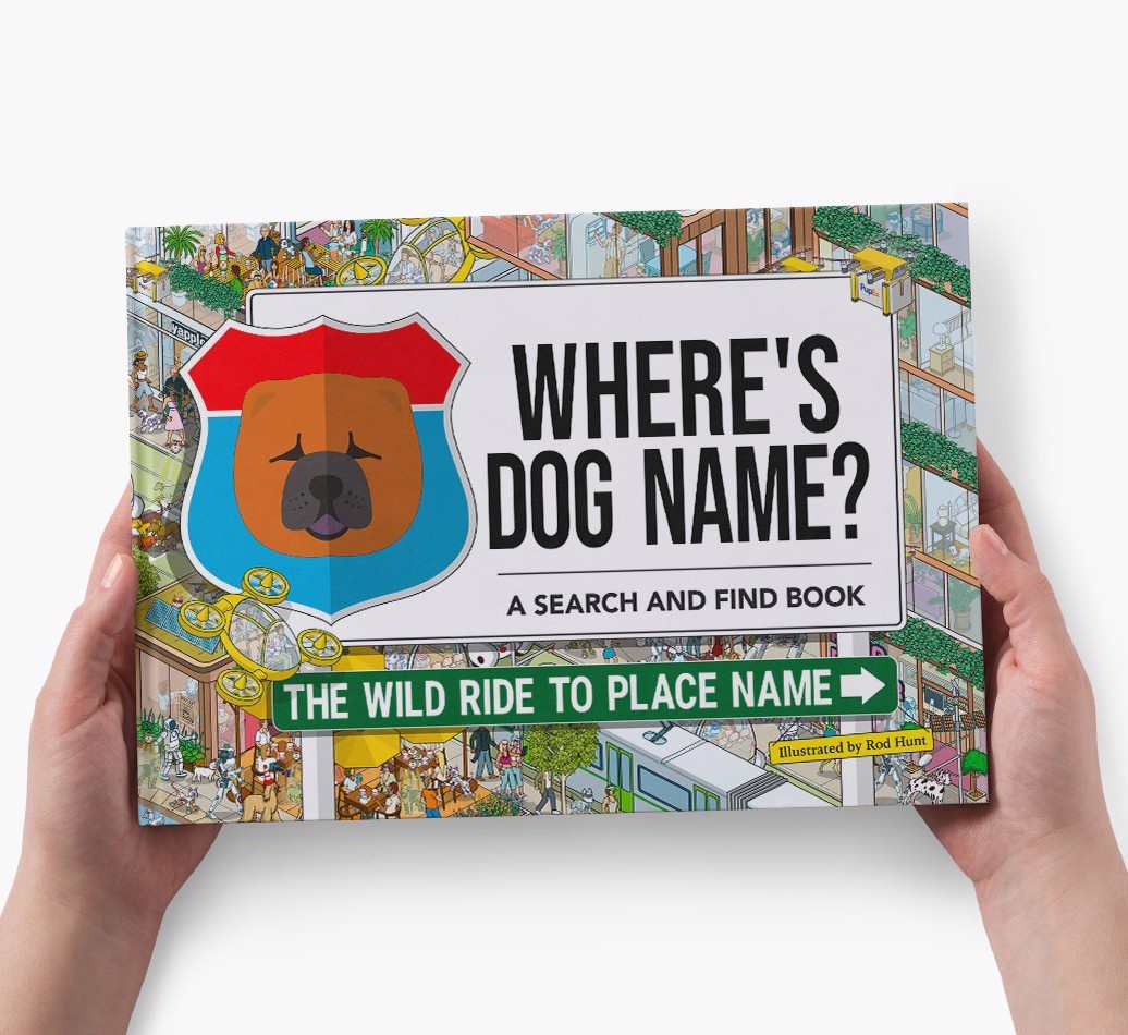 Personalized Dog Book - Where's Your Dog - Wild Ride