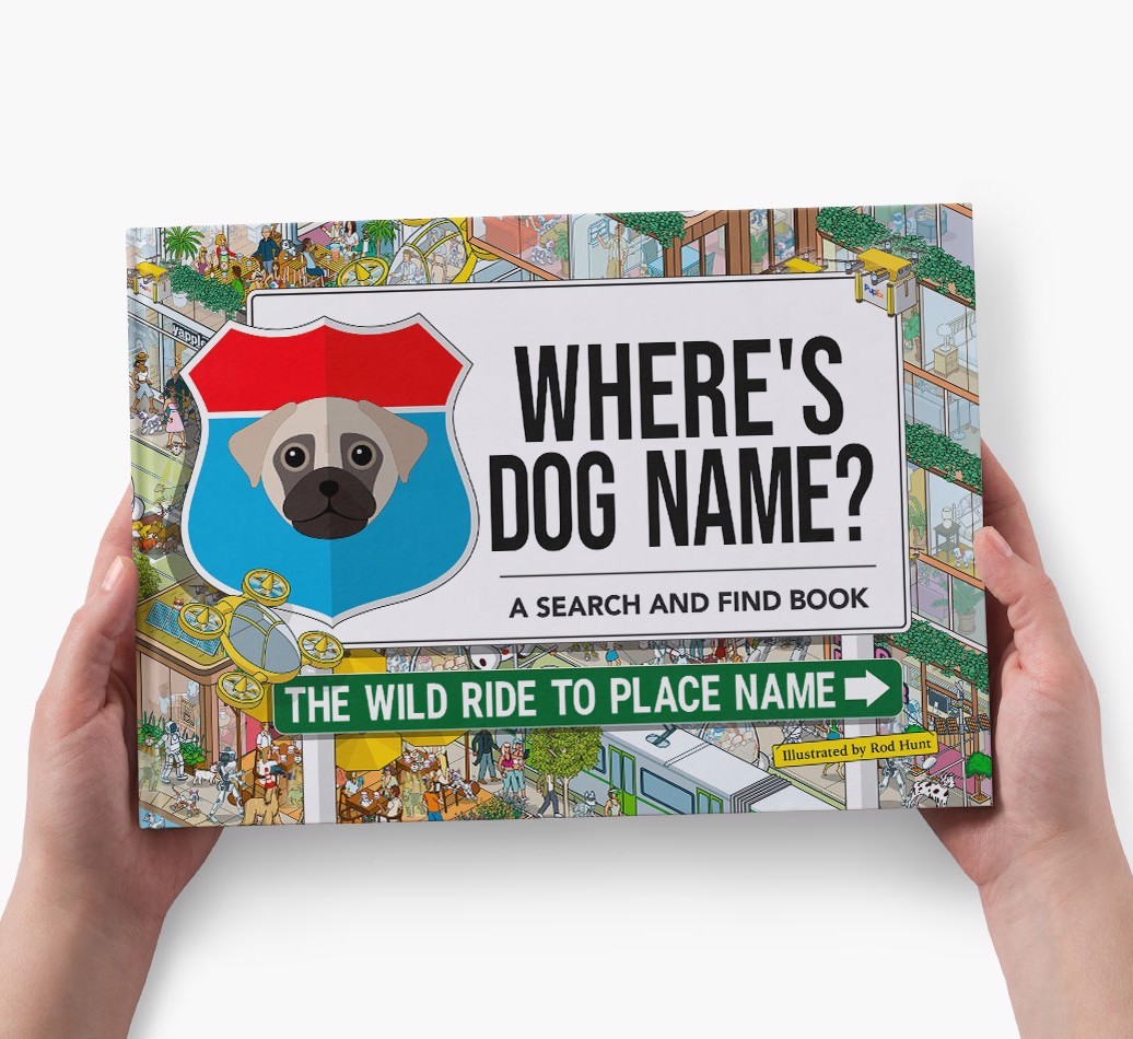Personalized Dog Book - Where's Your Dog - Wild Ride