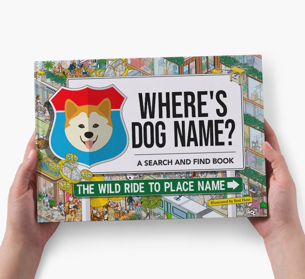 Personalized Dog Book - Where's Your Dog - Wild Ride