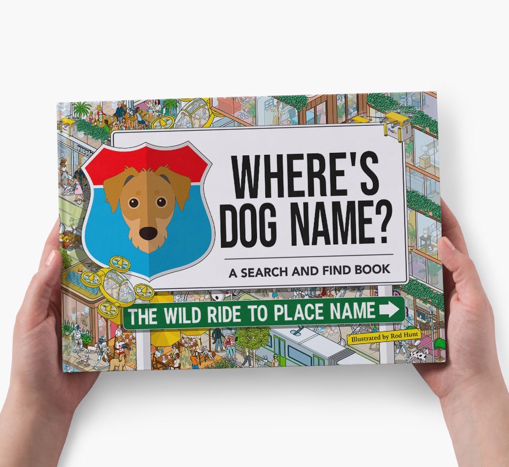 Personalized Dog Book - Where's Your Dog - Wild Ride