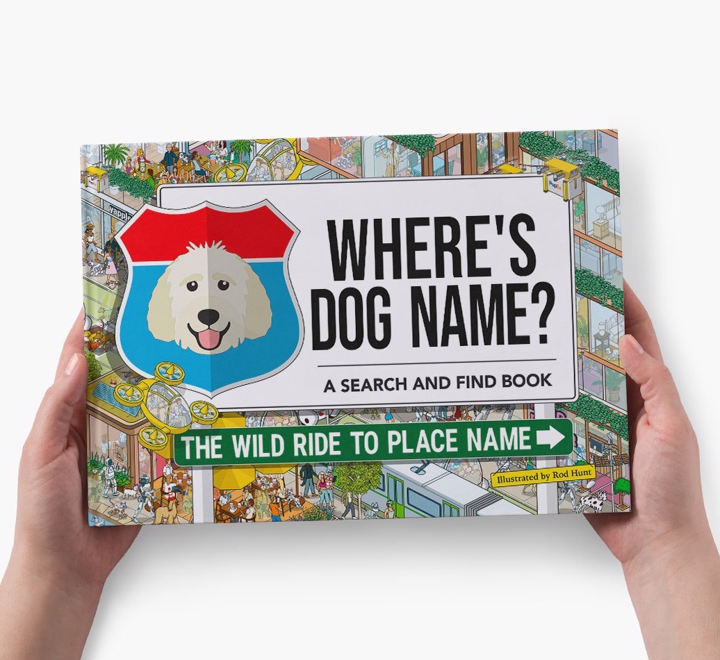 Personalized Dog Book - Where's Your Dog - Wild Ride