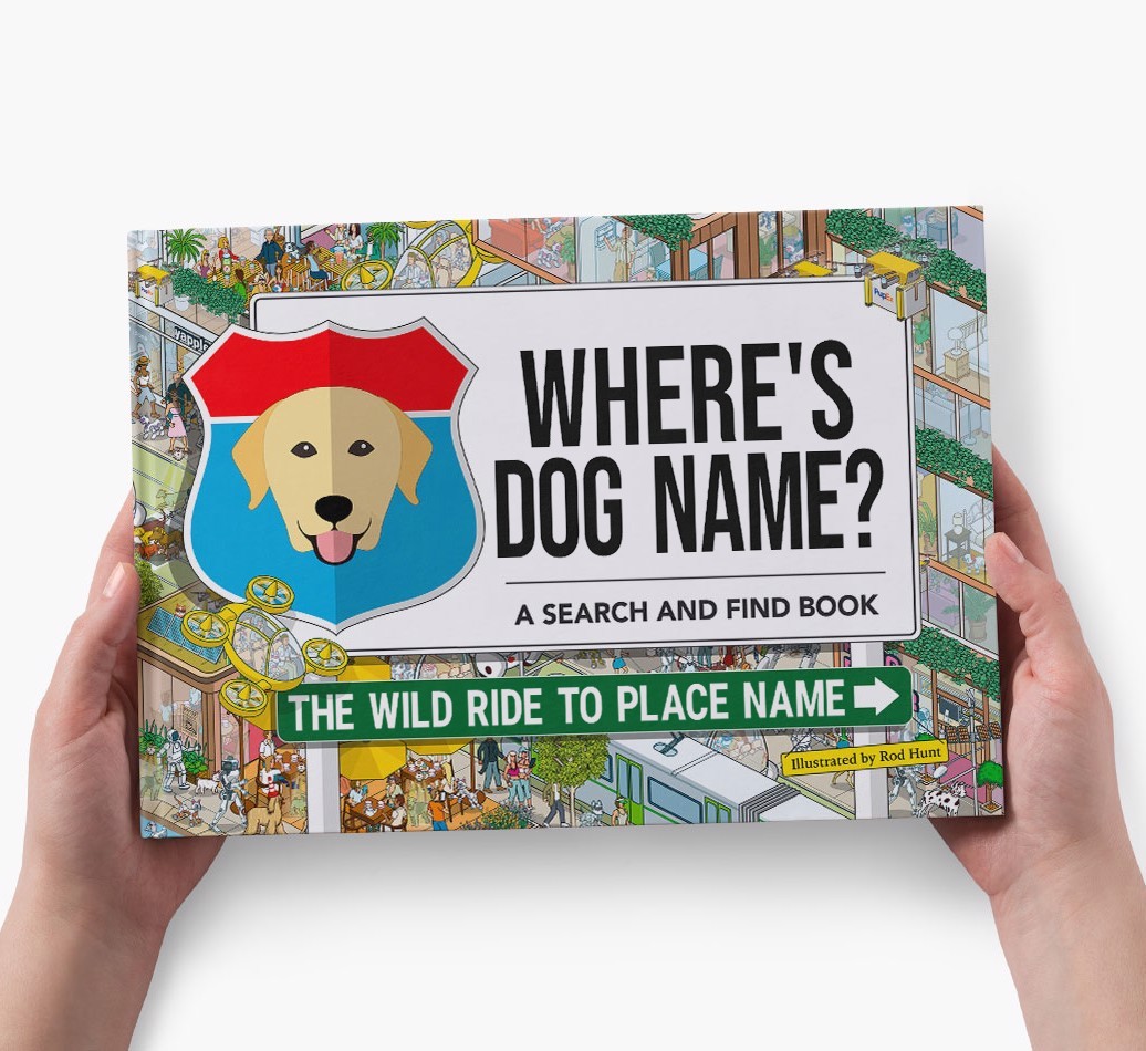 Personalized Dog Book - Where's Your Dog - Wild Ride