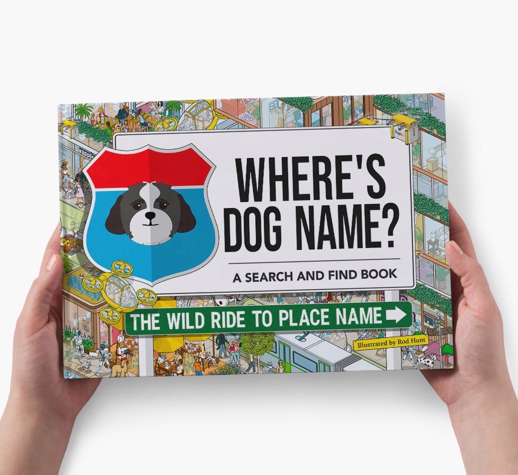 Personalized Dog Book - Where's Your Dog - Wild Ride