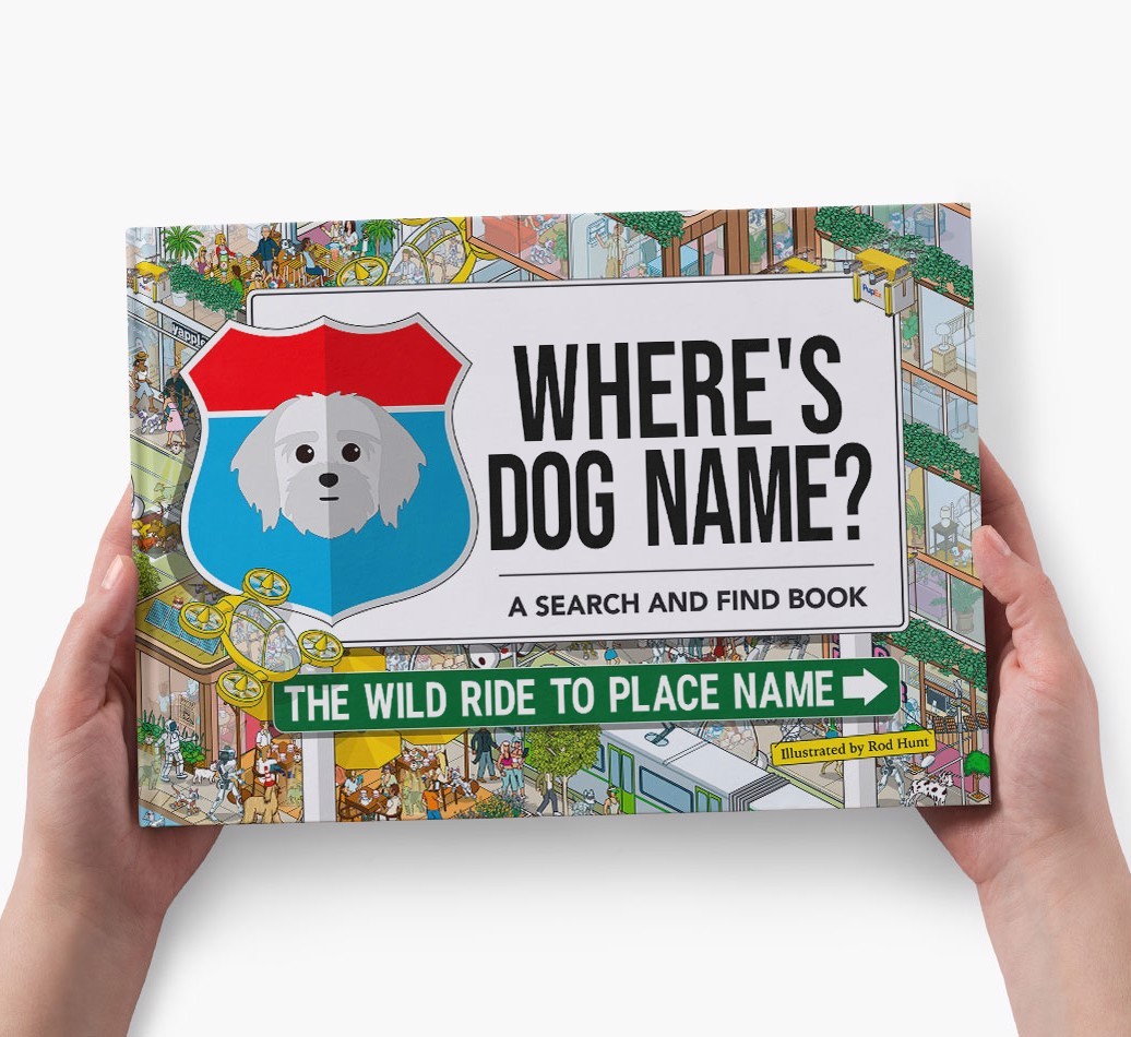 Personalized Dog Book - Where's Your Dog - Wild Ride